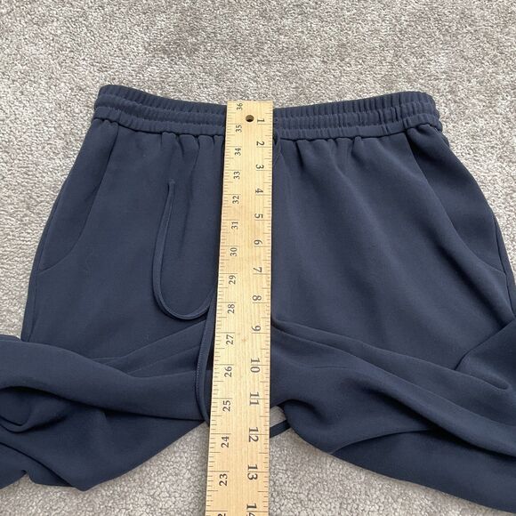 J.Crew Drapey Elastic Waist Trouser Ankle Pants Womens 00 Navy Blue Tapered Leg - Picture 9 of 12